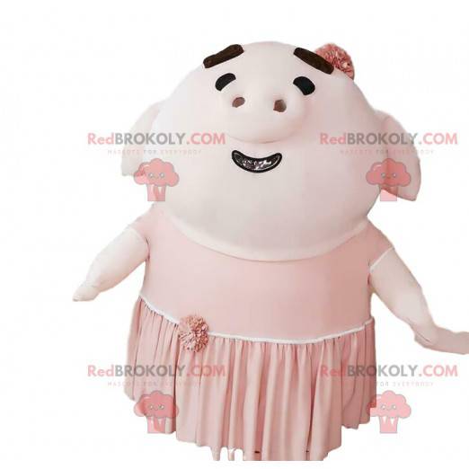Mascote porco inflável gigante, fantasia de porco -