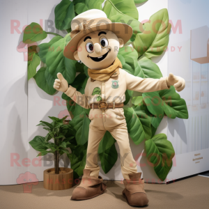 Tan Beanstalk maskot...