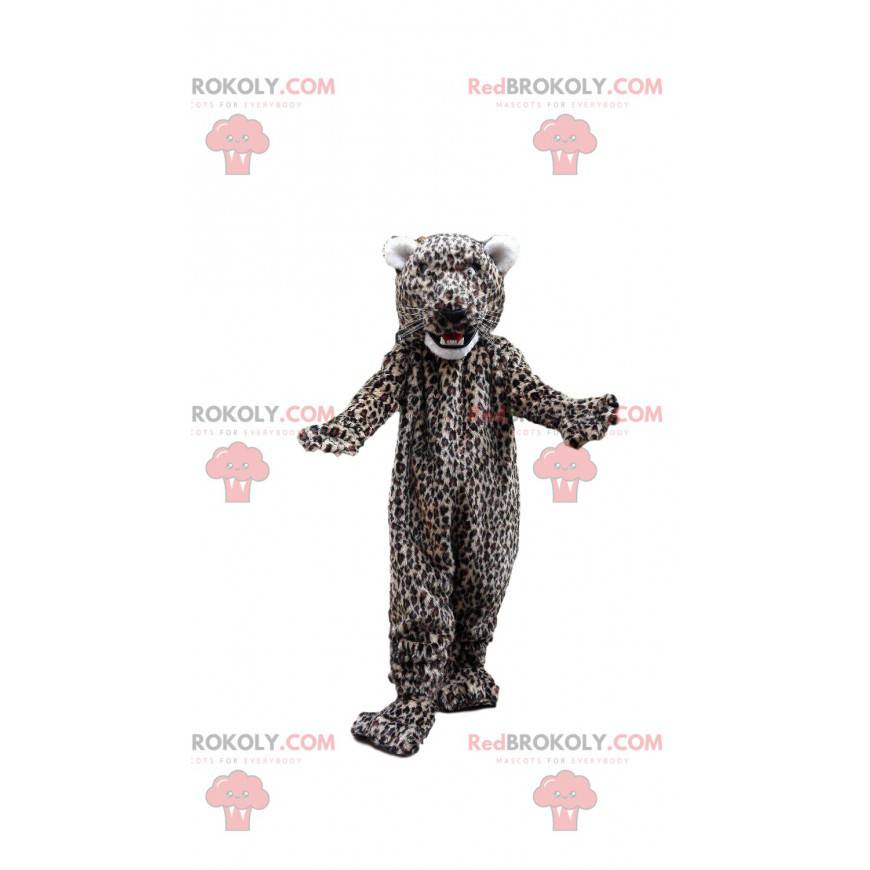 Mascota de leopardo, disfraz felino de felpa - Redbrokoly.com