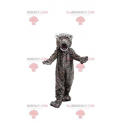 Mascotte de léopard, costume de félin en peluche -