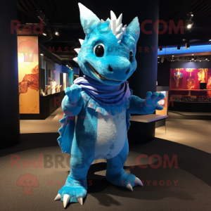 Sky Blue Dragon mascotte...