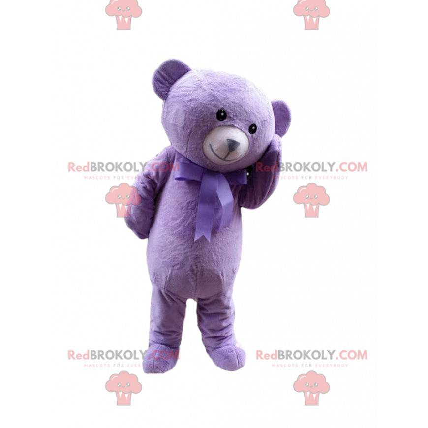 Lilla bamse maskot, kæmpe lilla bjørn kostume - Redbrokoly.com Lilla bamse maskot, kæmpe lilla bjørn kostume - Redbrokoly.com