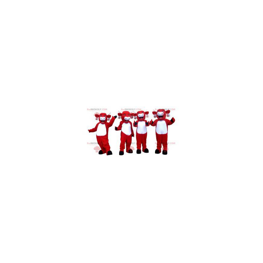 4 maskoti krav Kiri červených a bílých krav - Redbrokoly.com 4 maskoti krav Kiri červených a bílých krav - Redbrokoly.com