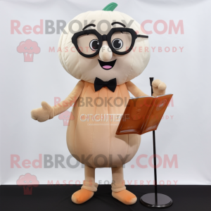 Beige pumpa maskot kostym...