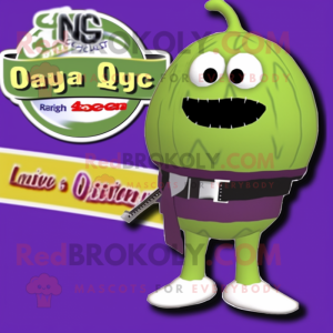 Oliv aubergine maskot...