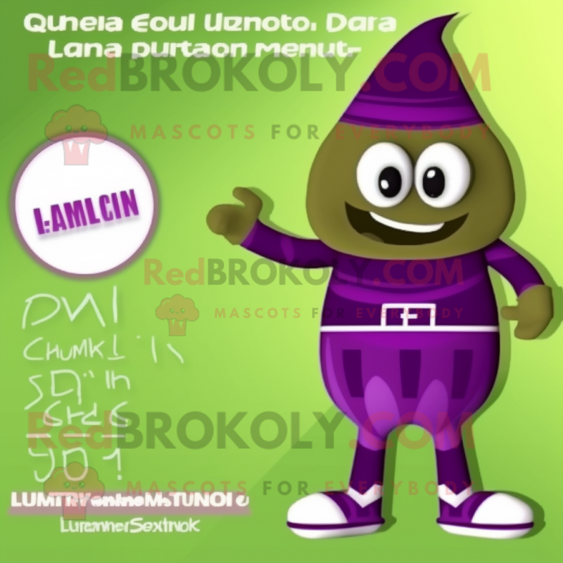 Olive Eggplant mascot costume character dressed with a One-Piece Swimsuit and Cummerbunds