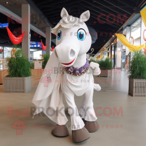 Hvid Horseshoe maskot...