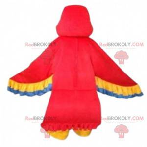 Red, yellow, blue and white parrot mascot - Redbrokoly.com