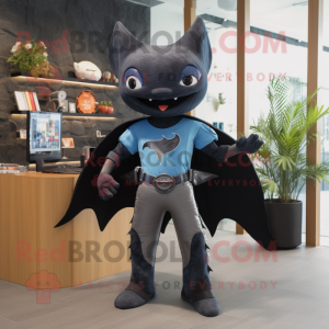 Black Manta Ray mascotte...