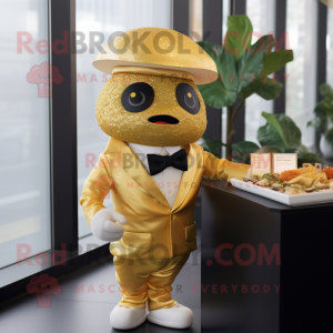 Gold Sushi mascotte kostuum...