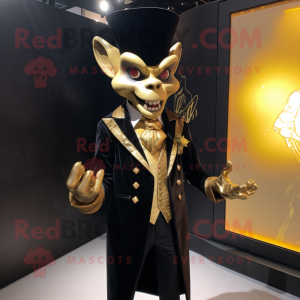 Gold-Vampir Maskottchen...