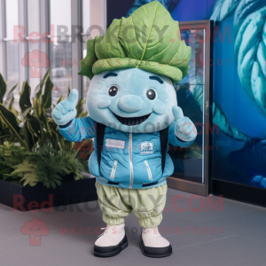 Sky Blue Cabbage Leaf...