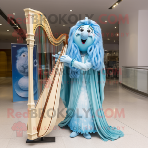 Himmelblå Celtic Harpe...