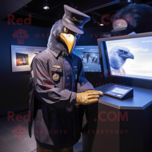 Navy Crow maskot kostume...