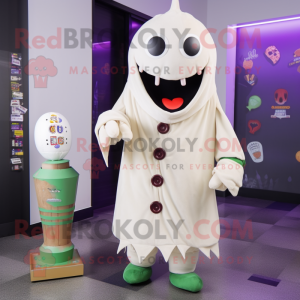 Cream Ghost maskot kostume...