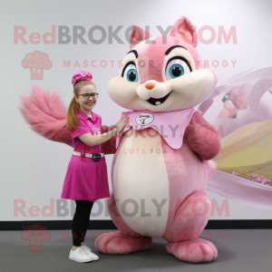 Pink Chipmunk mascotte...