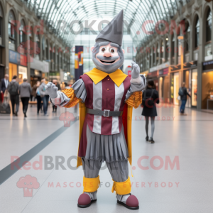 Grå Swiss Guard maskot...