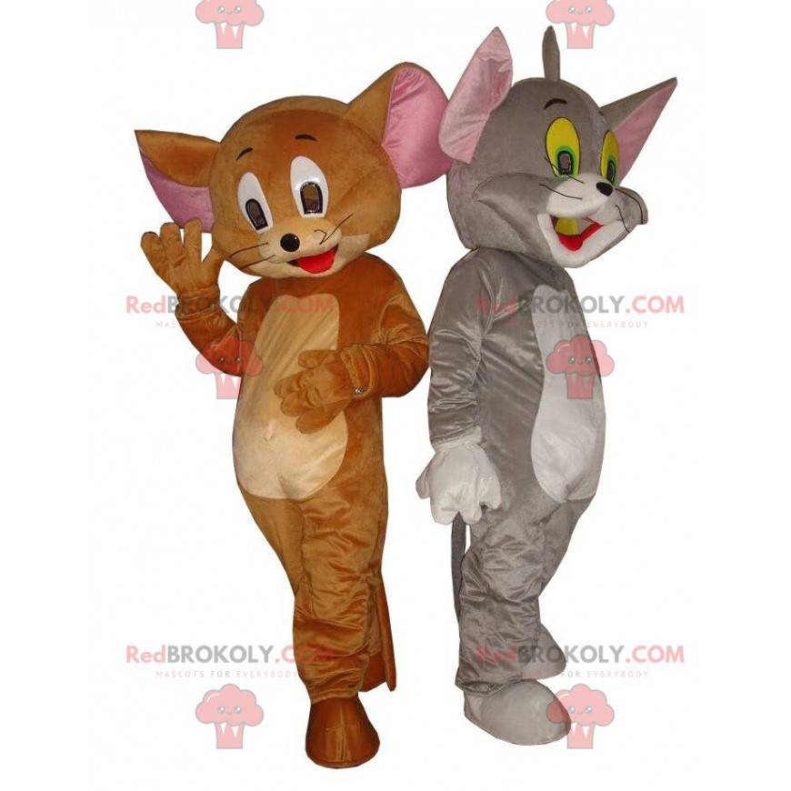 Tom and Jerry mascots, famous cartoon characters -