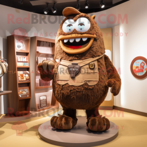 Brauner Maskottchen Kostüm...
