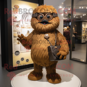 Brauner Maskottchen Kostüm...