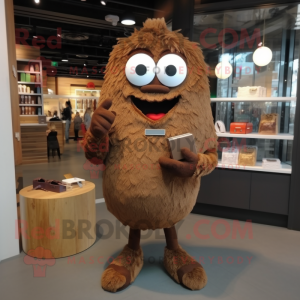 Brun vedhæng maskot kostume...
