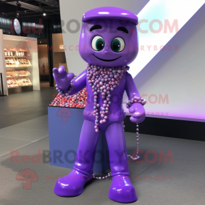 Purple Candy Box maskot...