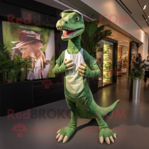 Groene Coelophysis mascotte...