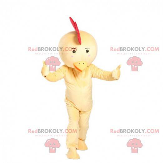 Chicken mascot, hen costume, yellow bird - Redbrokoly.com