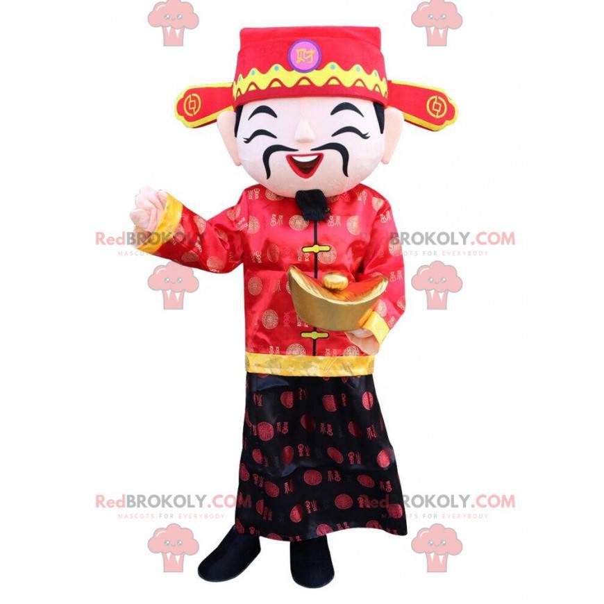 Costume da uomo asiatico, costume da dio della fortuna -