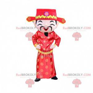 Costume d'homme asiatique, dieu de la richesse, mascotte d'Asie