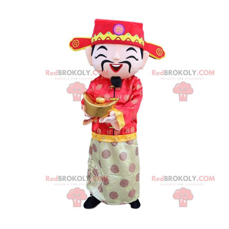 Asian man costume, god of fortune costume - Redbrokoly.com