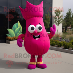 Magenta majroe maskot...