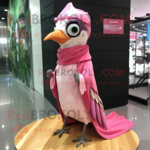 Pink Woodpecker mascotte...