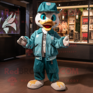 Teal Swans maskot kostume...