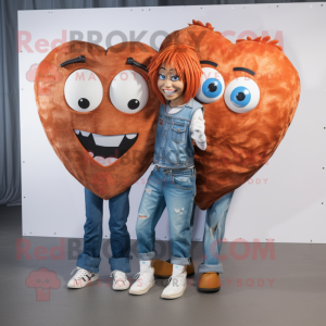 Rust Heart maskot kostume...