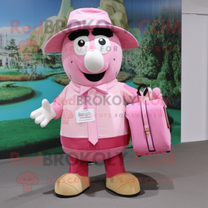 Personagem de mascote Pink...