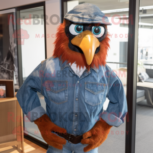 Rust Eagle maskot kostym...