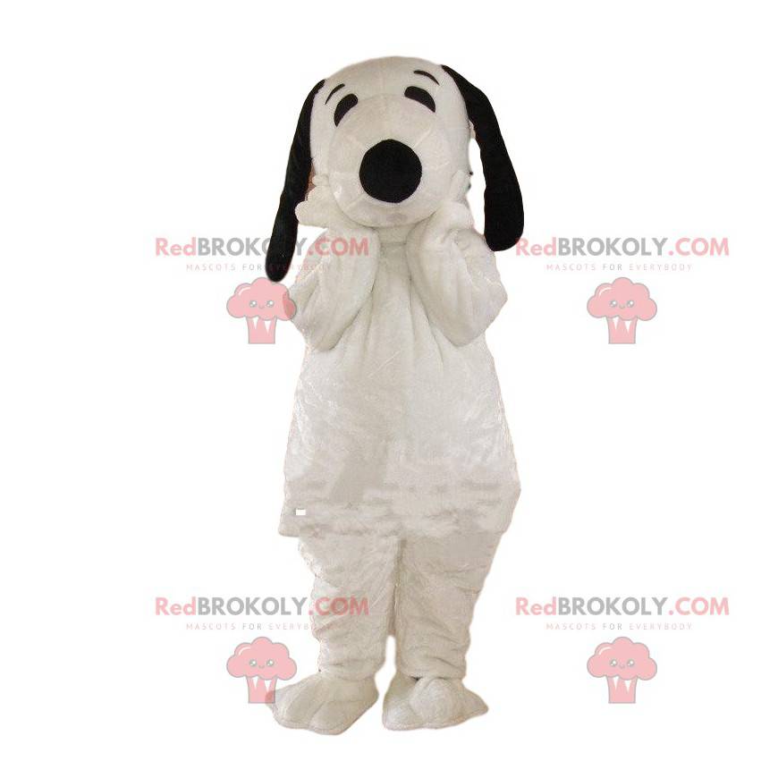 Snoopy maskot, slavný kreslený bílý a černý pes - Redbrokoly.com