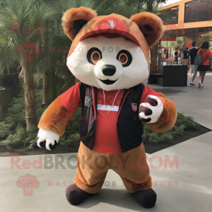 Tan Red Panda mascotte...
