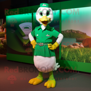 Green Goose mascotte...