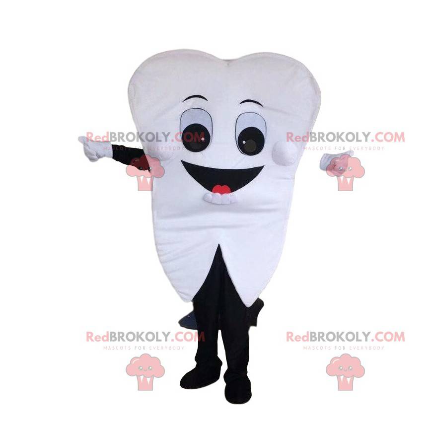 Giant white tooth mascot, tooth costume - Redbrokoly.com