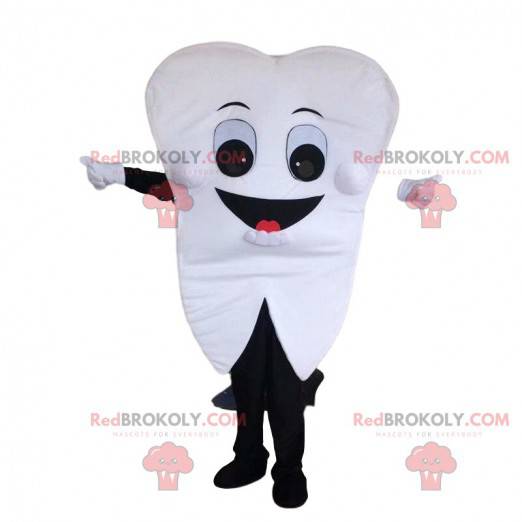 Giant white tooth mascot, tooth costume - Redbrokoly.com
