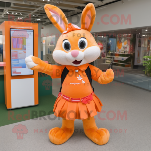 Orange Rabbit mascotte...