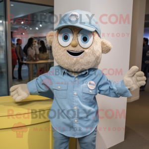 Cream Pendant maskot drakt...