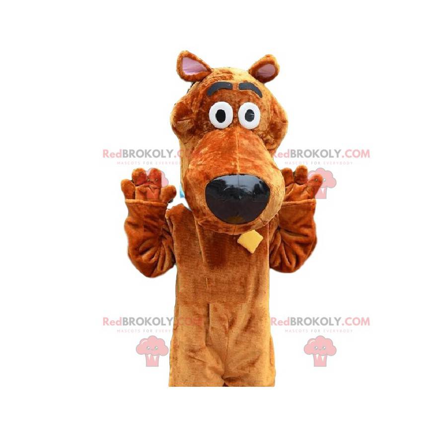 Mascot Scooby -Doo, de beroemde cartoon Duitse hond -