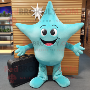 Turquoise Starfish mascotte...