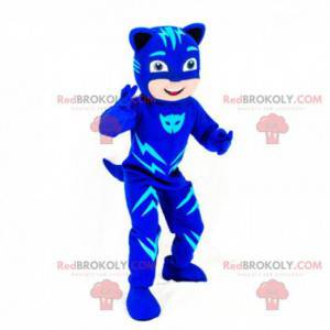 Chlapec maskot maskovaný jako kočka, kostým Catwoman -
