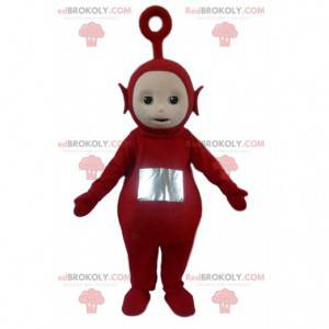 Mascote de Po, o famoso alienígena vermelho dos Teletubbies -