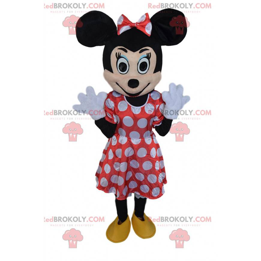 Minnie mascotte, beroemde muis en metgezel van Mickey Mouse -