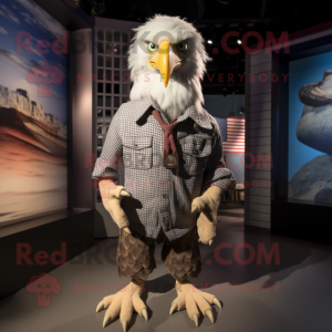 nan Bald Eagle mascot costume character dressed with a Romper and Pocket squares